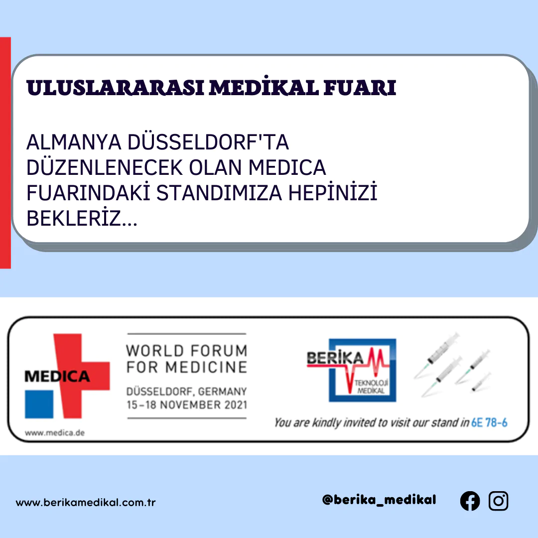 15-18 KASIM 2021 ULUSLARARASI MEDİKAL FUARI