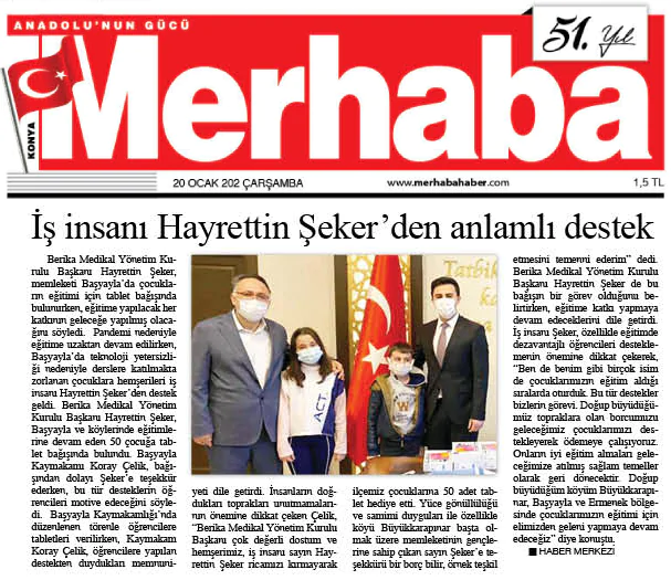 Hayrettin Şekerden Öğrencilere Anlamlı Destek