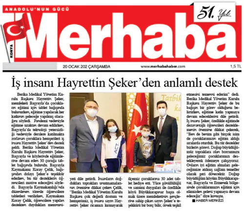 Hayrettin Şekerden Öğrencilere Anlamlı Destek